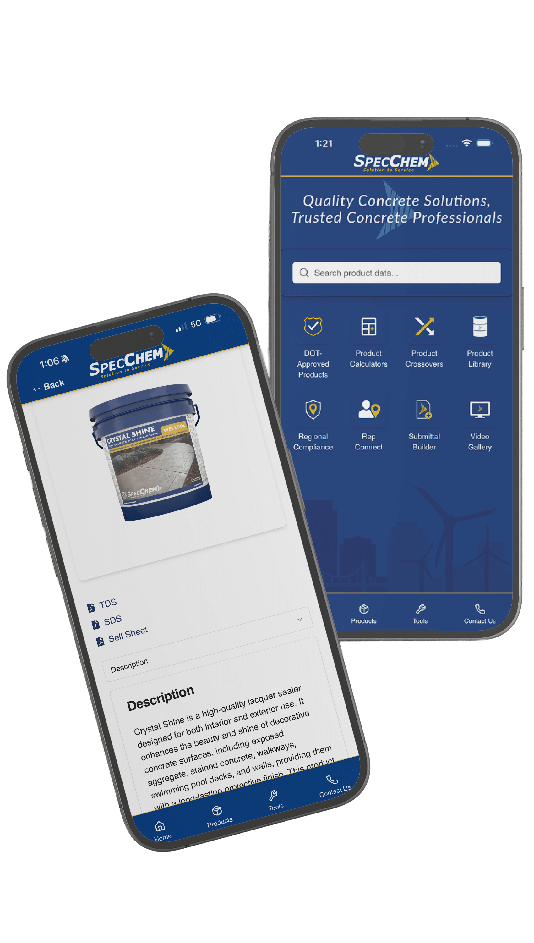 SpecChem App Preview on iPhone